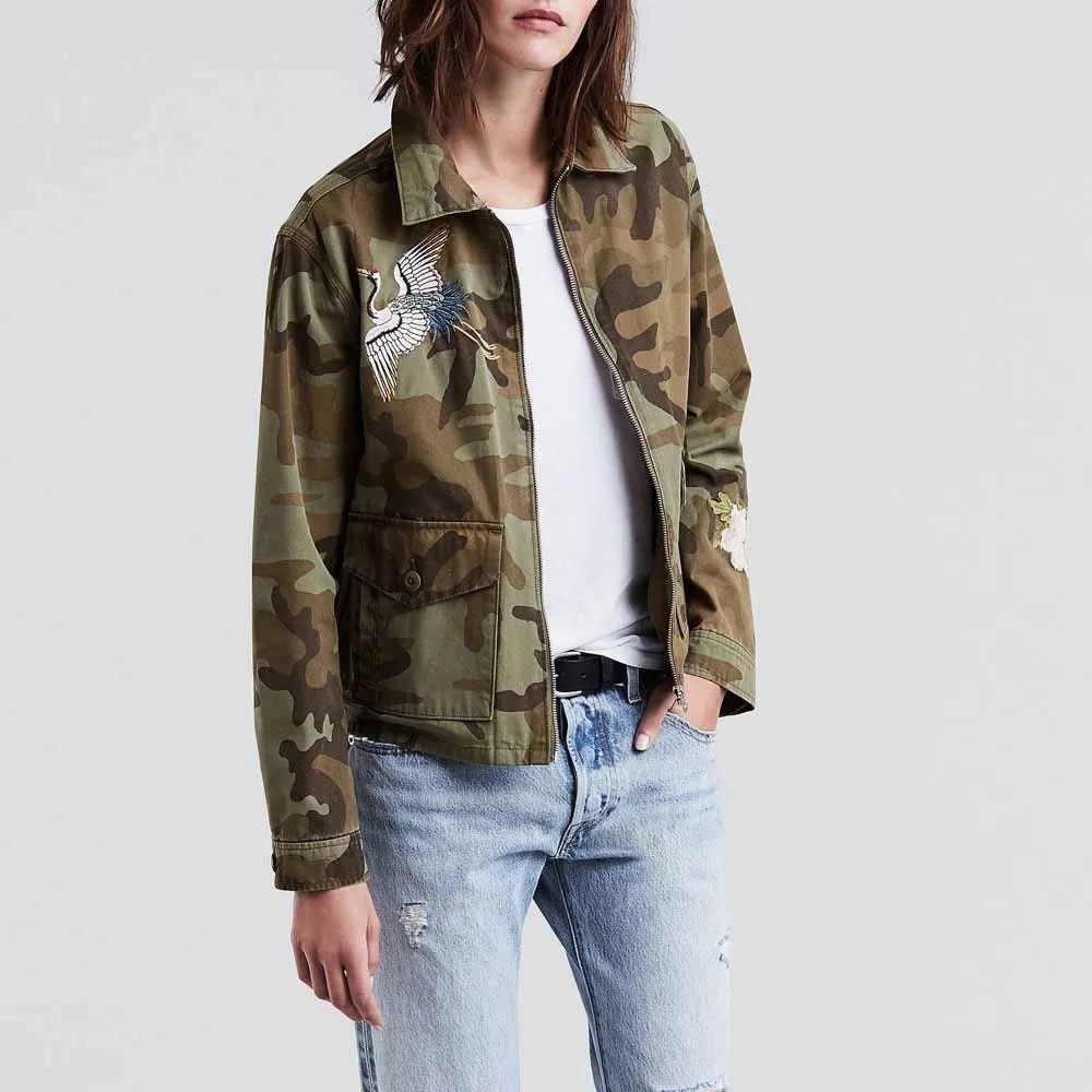 Levi’s Camouflage Embroidered Jacket XS